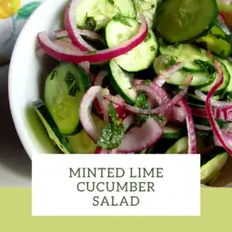 Minted Lime Cucumber Salad