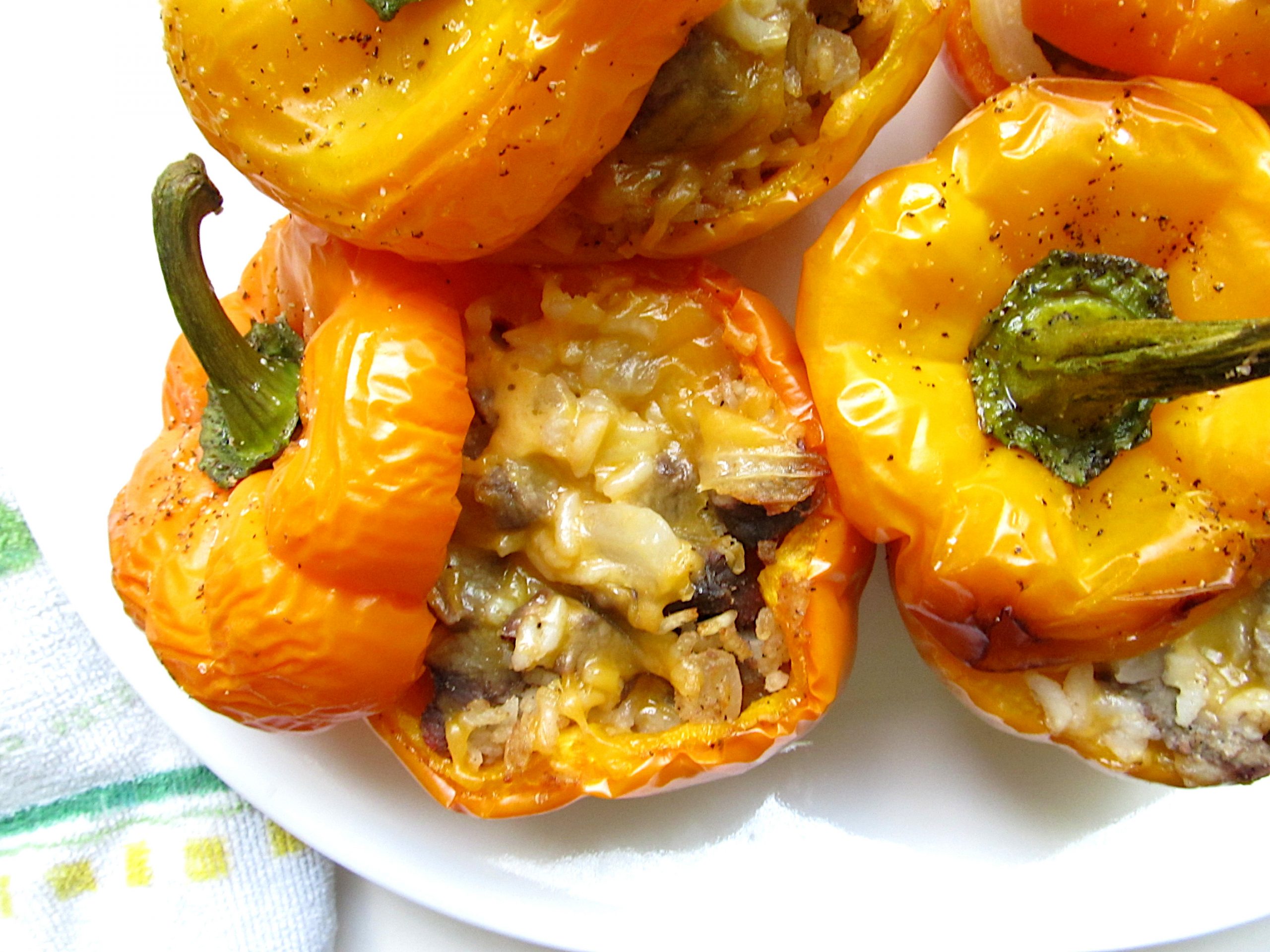 Steak and Cheese Stuffed Peppers
