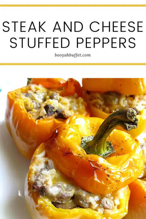 Steak and Cheese Stuffed Peppers - Booyah Buffet