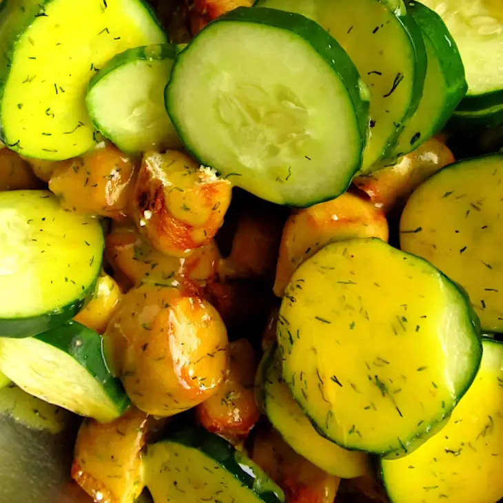 Pretzel Panzanella Salad with Mustard Dressing