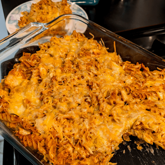 Cajun BBQ Chicken Chickpea Pasta