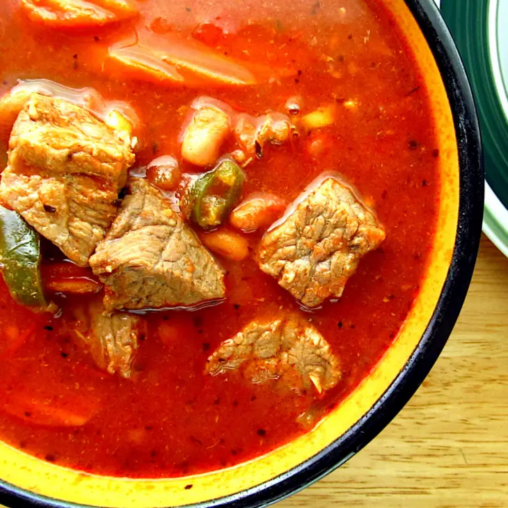Spicy Beef and Jalapeno Soup