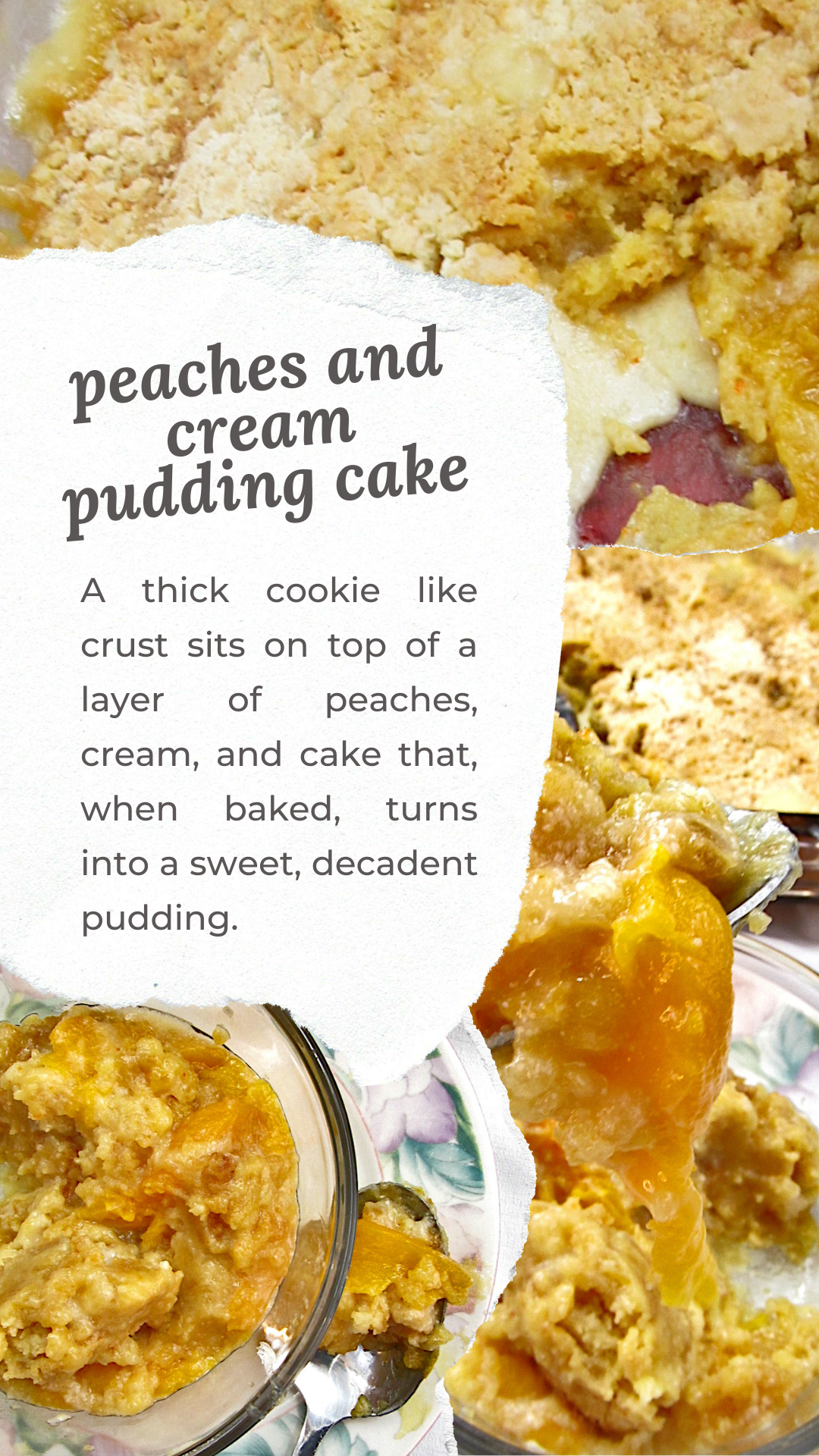 Peaches and Cream Pudding Cake