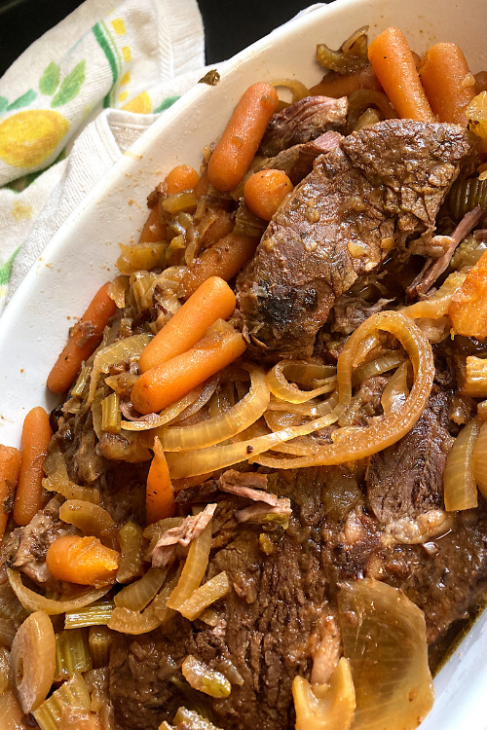 Slow cooker french onion pot roast