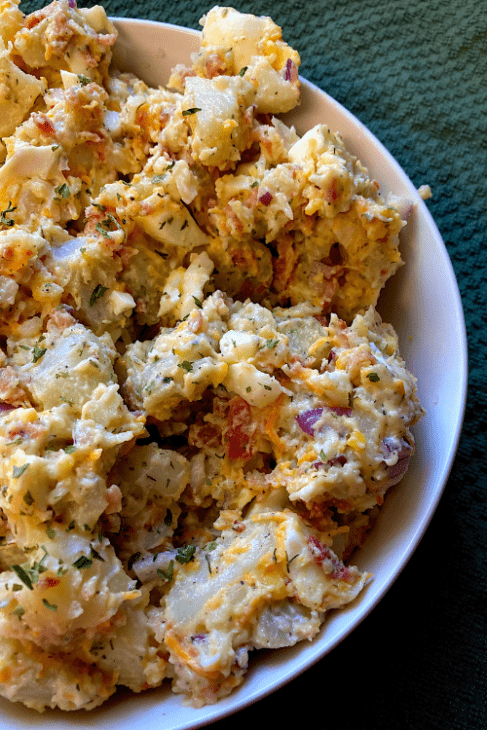 Potato Salad with Ranch Dressing and Eggs
