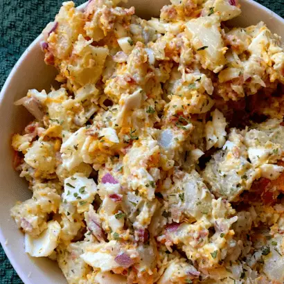 Potato Salad with Ranch Dressing and Eggs